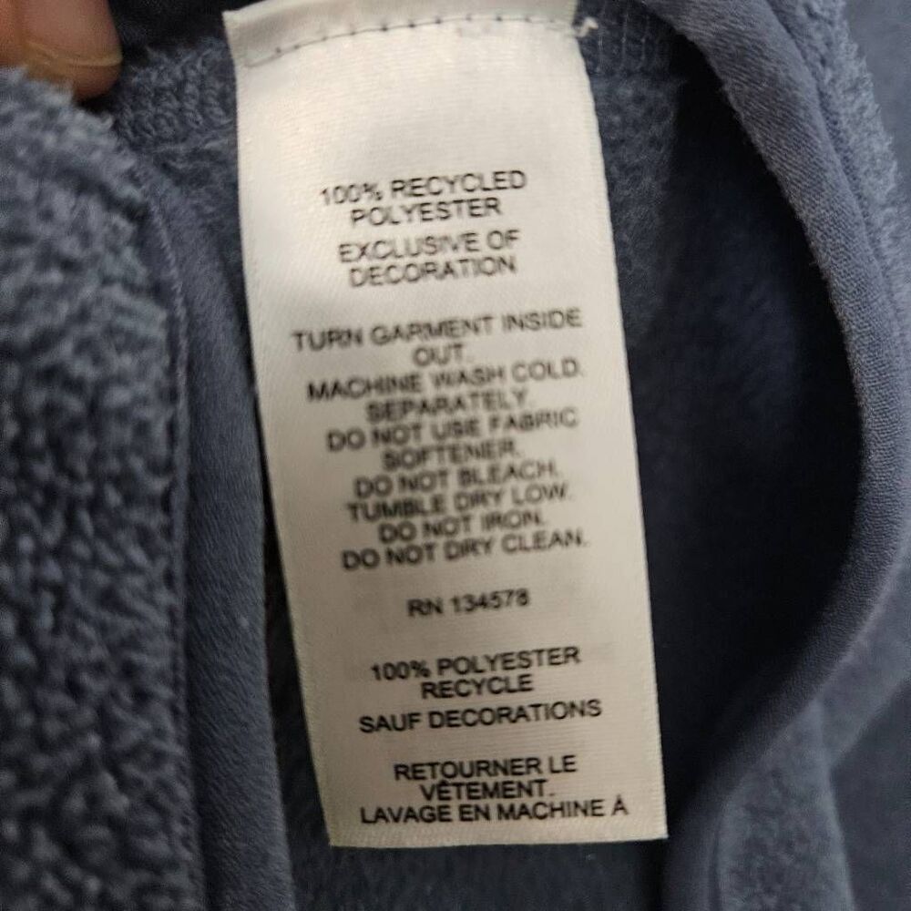 Vineyard Vines Kids' Fleece Half Zip Shep Shirt Hoodie In Faded Indigo Heather L - Picture 4 of 5